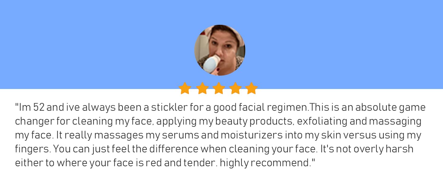 Waterproof Electric Facial Cleansing Brush with 5 Heads |Deep Exfoliating Face Scrubber for Women & Men Perfect Mother's Day Skincare Gift