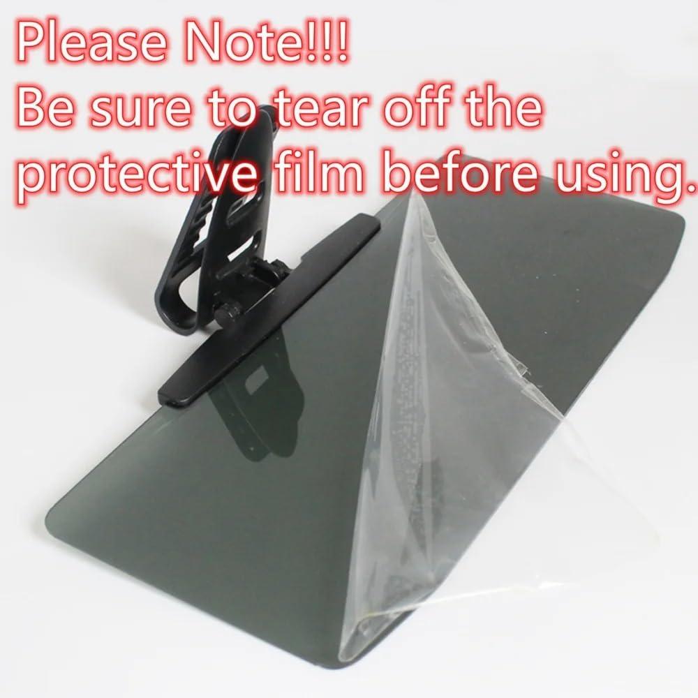 Universal Anti-Glare Polarized Car Sun Visor Extender with UV400 Protection 12.6 x 5 Lens Size Quick 5 Sec Install Safe Driving Windshield Shade