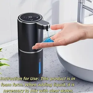 Automatic Touchless Smart Soap Dispenser Wall-Mounted Infrared Sensor Foam Hand Sanitizer Machine, USB Rechargeable, Hygienic Home Bathroom Accessory