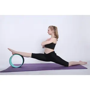 Yoga Wheel for Back Pain Relief, Foam Back Roller for Stretching, Trigger Point Massage, Shoulder Opening, Fitness Equipment