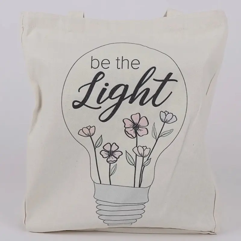 “Be The Light” Canvas Tote Bag