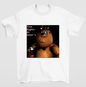 Peter Griffin Sing Five Long Five Nights At Peter's T-Shirt Bold Retro Typography Humorous Meme Graphic