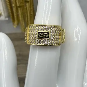 Anillo Mónaco de Oro laminado