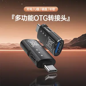 3-in-1 USB-C OTG Adapter for iPhone 15/16, Type-C Adapter for Charging, USB Drive, Keyboard, Mouse and Hard DriveType C OTG Adapter USB-C Male To USB 2.0 Female Adapter For Macbook Xiaomi HUAWEI Samsung OTG Connector