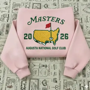 Masters Golf Embroidered Sweatshirt, Unisex Golf Crewneck, Augusta Golf Tournament Shirt, Golf Lover Gift, Preppy Golf Aesthetic Sweater, Country Club Style Pullover, Golfer Outfit, Vintage Golf Apparel, Sports Fan