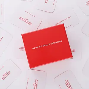 We Are Not Strangers Card Game Paper Cards, Durable Card, Playing Card Print, Holiday Entertainment Casual Party Toys, Fun Festive Card Games for All Ages