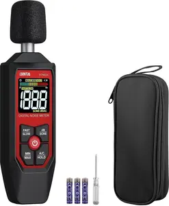 BINTA Decibel Meter, Digital Sound Level Meter with A/C Weighted, Portable SPL Tester 30-130dB Noise Measure with Backlit LCD Display, Max/Min, dB/SONE Unit, Data Hold for Home Office Factory Neighbor