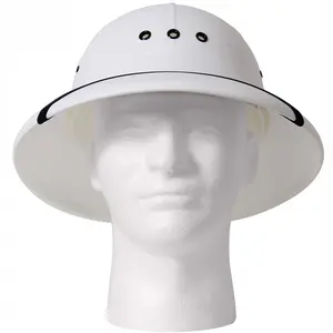 White - GI Type Vietnam Style Pith Helmet - USA Made