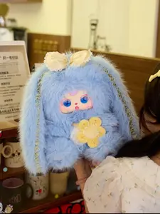 QIQI-Samuel-Rabbit Spirit 680% series,Mystery Boxes Bag Pendant Bunny Plush Dolls Soft Collectibles （Hidden Style 1/36）