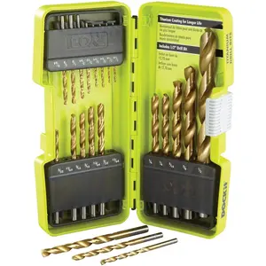 21 count. Titanium Drill Bit Set