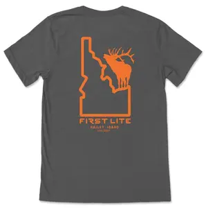 First Lite Idaho Elk T-Shirt, Premium Outdoor Apparel, Comfortable Breathable Fabric, Hunting Lifestyle Clothing, Stylish Performance Wear For Everyday Use 5X41X