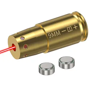 9mm Laser Sighting Calibrator, Handgun Rifle Zeroing Tool, Includes Backup Battery and Portable Case, Ideal for Hunters and Shooters