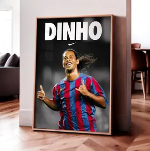Ronaldinho 'Dinho' Poster, Gift For Fans ( Unframed - Print Only )
