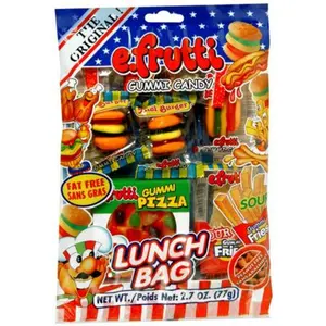3x Efrutti Lunch Bag Gummy Peg Bag 2.7oz Lunch Bag Gummy