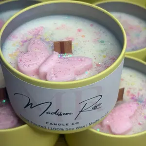 Easter Limited Edition Spring Fling Candle - Scented with Jasmine, Honeysuckle, and Pear - Hand Poured 100% Soy Wax Jar