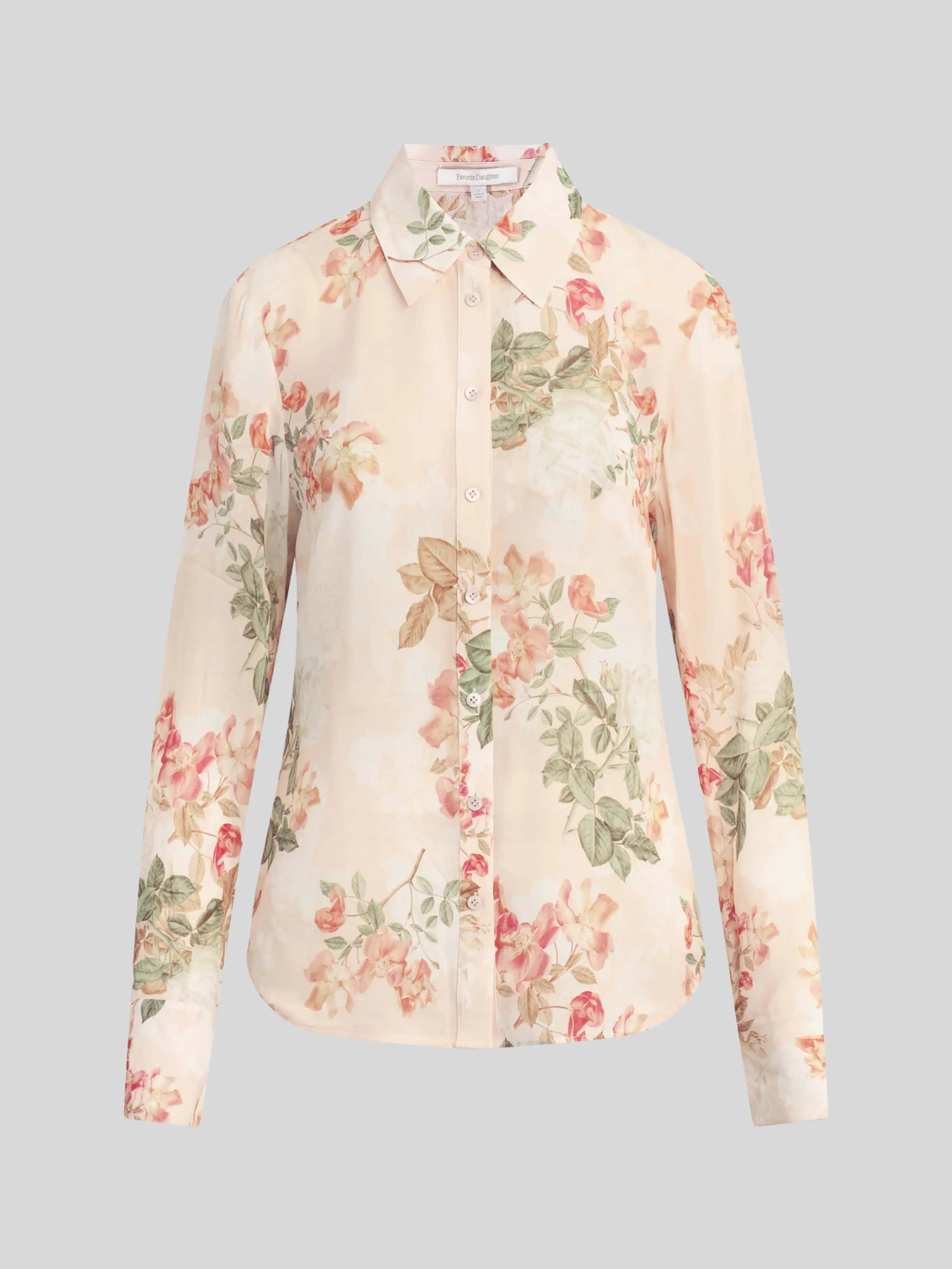 The Bailey Blouse in Light Peach Rose