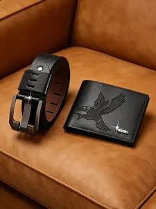 Men's Classic Belt Set with Wallet, Fashion Casual Style, Perfect Gift for Valentine's Day, Father's Day, Christmas, Birthday