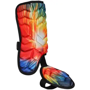 Exxact Sports Batter's Baseball Leg Guard with Adjustable Straps, Shin Guard Baseball - (Tie Dye)