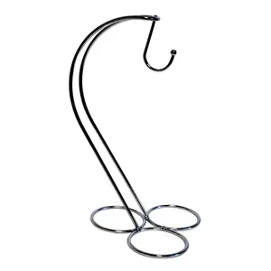 Home Collection Countertop Silver Chrome Banana Holder Stand