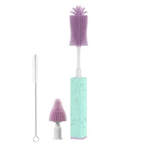 electric baby bottle brush set, includes bottle cleaning device, nipple brush, straw cleaner, and rechargeable version tiktokshopspringglowup
