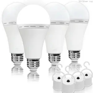 4 Pack Rechargeable Emergency Light Bulbs A19, Camping Lamp Battery Powered LED Light Bulb 6000K Daylight E26 E27 120 Volt 12W 60W Equivalent with 1200mAh for Home Power Outage Camping HurricaneXX13Home sug