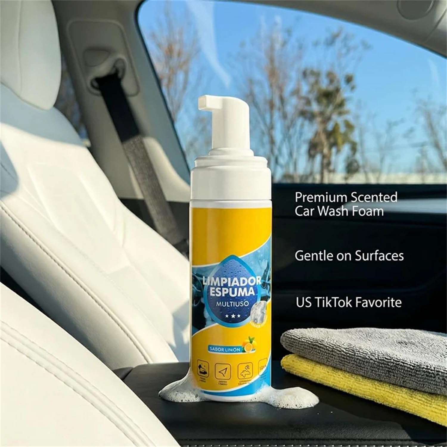4-in-1 Multi-Enzyme Foam Cleaner, All-Purpose Deep Cleaning Spray for Car Interior, Kitchen Grease, Bathroom Tiles, Sofa Upholstery 4-in-1 Multi-Enzyme Foam Cleaner, All-Purpose Deep Cleaning Spray for Car Interior, Kitchen Grease, Bathroom Tiles, Sofa Upholstery