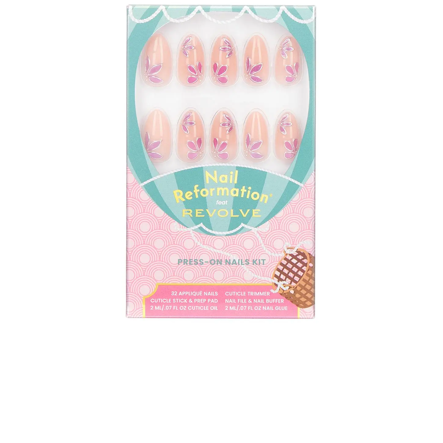Nail Reformation x REVOLVE Berry Blossom Press On Nails