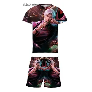 Anime Game Love and Deepspace Sylus Qin Che Man Woman Figure 3D Print with Short Sleeves T-shirt Shorts Cosplay Birthday Present