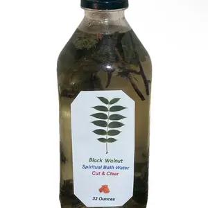 Cut & Clear Spiritual Bath Black Walnut Clearing Cleansing Cut Ties 32 Ounces Curio