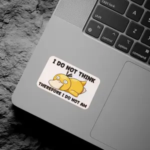 Duck Peeker Peeking Sticker / Bumper Window Vinyl Decal Anime Sticker | Waterproof Vinyl Decal for Laptop, Water Bottle, Car, Gamer Gift