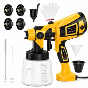 Paint Sprayer 1000W High Power Electric Spray Paint 1400ml High Capacity Container Easy to Clean for Paint Sprayer for Furniture Garder Chairs Fence Walls Door Etc
