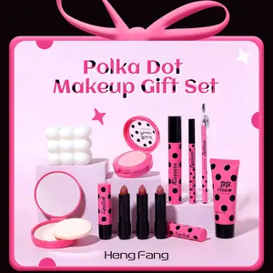 Makeup Set Lip Gloss Bb Cream Mascara Eyeliner Blush Brow Pencil Powder, Perfect Makeup Gift Box for Valentine's Day Mother's Day