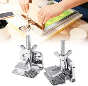 2 count Screen Frame Butterfly Hinge Clamp for Silk Screen Printing Hobby Printer Include Four Screws