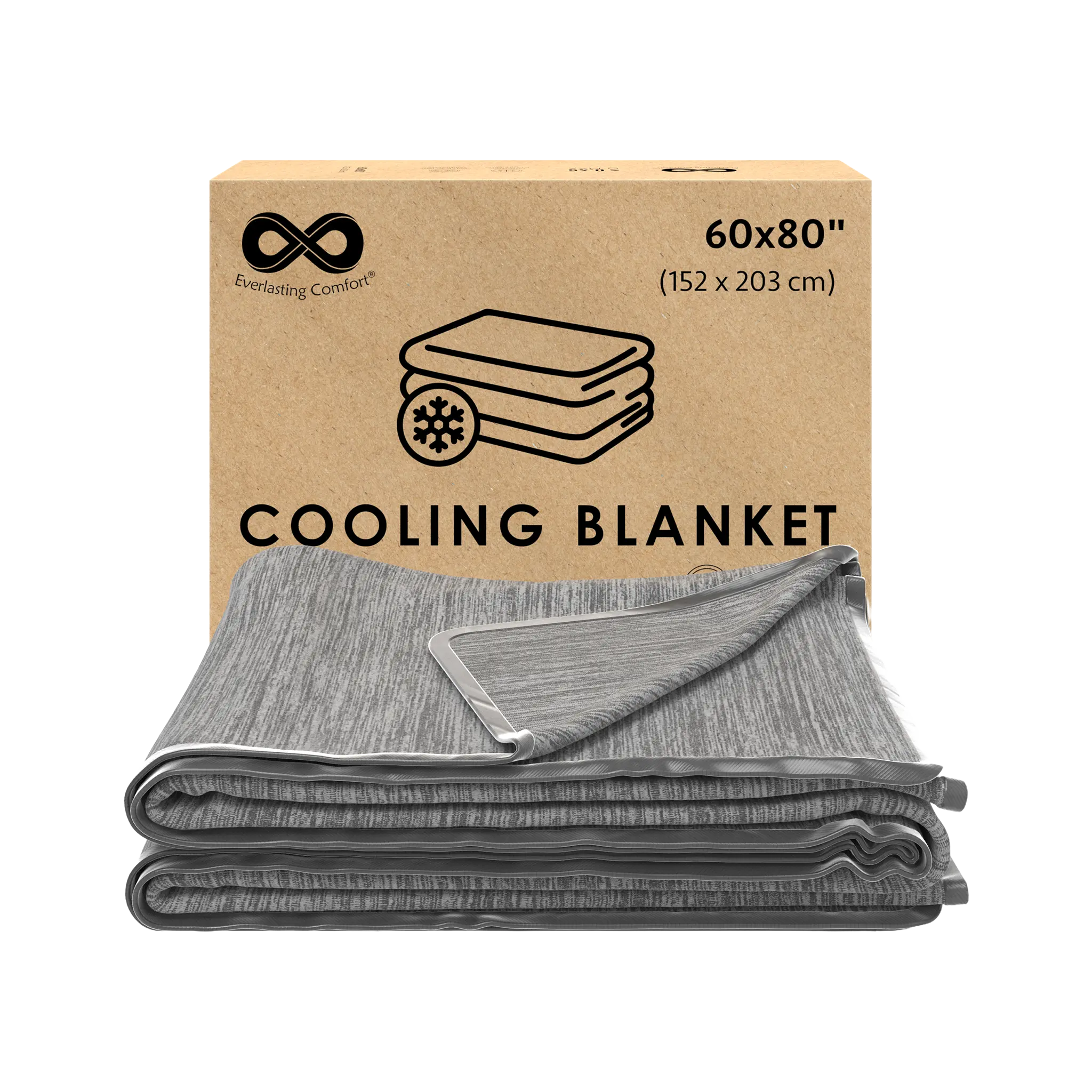 Cooling Blanket for Hot Sleepers - Lightweight & Breathable Throw Blanket for Night Sweats & Hot Flashes (60"x80")