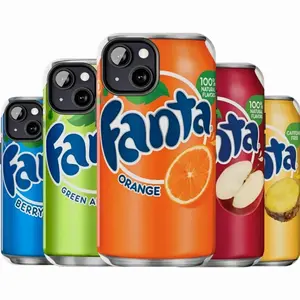 Enjoy A Fanta Can Phone Cases, Fanta Orange, Apple, Berry, Pineapple, Green Apple, Cherry Cover, Preppy and Cute, Compatible with iPhone X, 11, 12, 13, 14, 15, 16, 17 & more