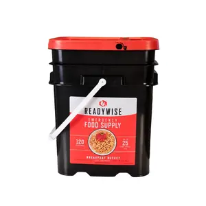 ReadyWise 120 Serving Breakfast Emergency Food Supply Bucket Survival Kit