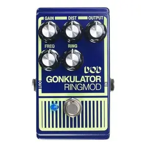 Digitech DOD Ring Modulator Guitar Effect Pedal, Blue (DOD-GONKULATOR-U)