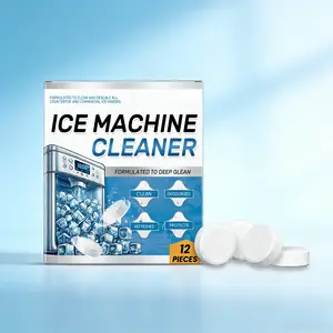 Ice Machine Cleaning Tablets, Safe Descaling Formula with Deodorizer, Gentle Yet Effective for Home Ice Makers, Removes Odors & Mineral Deposits
