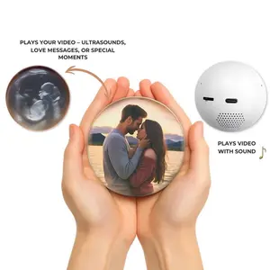 Personalized Video Globe | Plays Your Custom Video | Christmas, Wedding, Birthday Gift for Couples