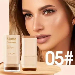 2-in-1 Concealer Tinted Foundation Stick | Waterproof and sweatproof, covers dark circles, creates a flawless look - long-lasting, buildable coverage, suitable for daily use and special occasions, suitable for all skin types for everyday and party use.