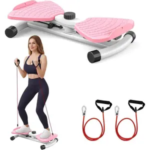 Portable Ab Twist Board with Resistance Bands | 300LBS Capacity | Full Body Core Workout | On-the-Go Fitness Tool