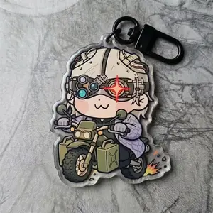 Victor Gideon Resident Evil Inspired Keychain Charm - Kawaii Bag Charm for Keys, Backpack & Gifts, Collectible Fan Accessory, Aesthetic Game Merch!
