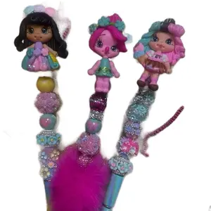 Adorable clay dolls pens ️