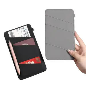 Men's Long-Style Passport & ID Holder - Embossed Design, Multiple Card Slots, Multifunctional Travel Wallet gift Leather Tag with Tracker outdoorfun