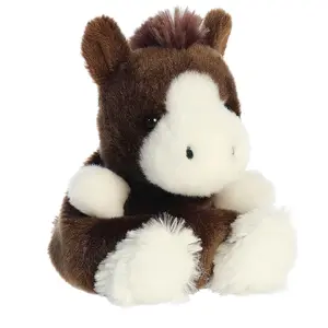 Palm Pals Adorable Darius Clydesdale 5 inch Brown Mini Soft Plush Collectable Stuffed Animal