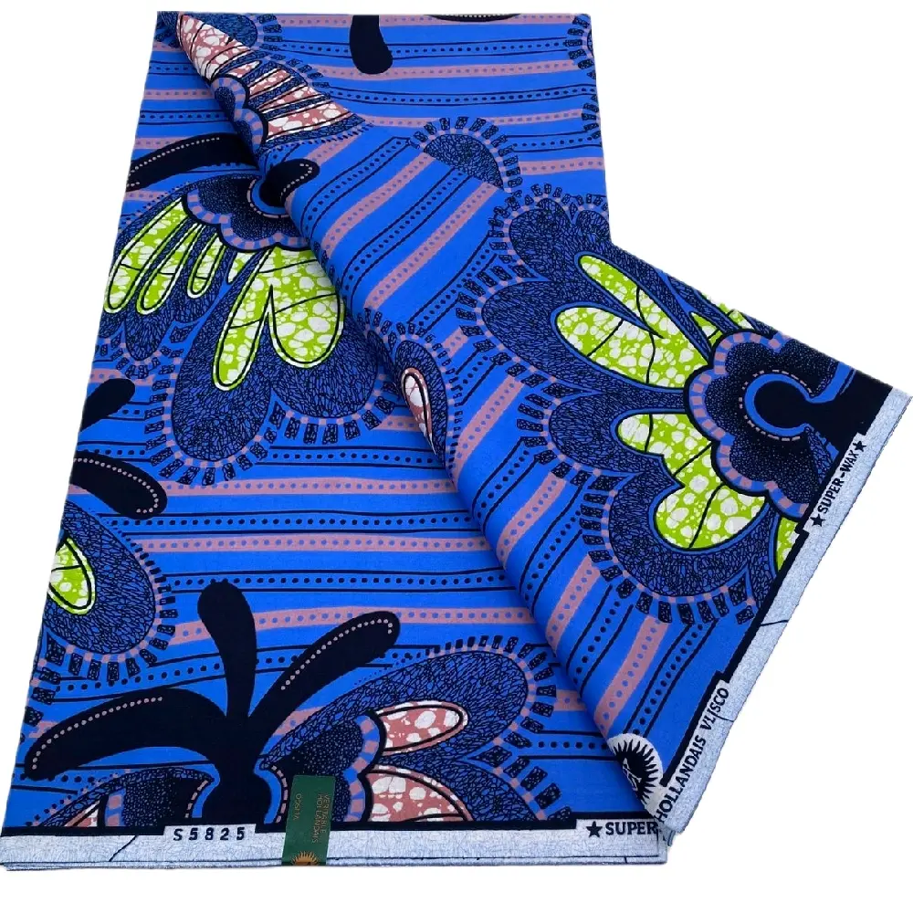Authentic African Print 100% Cotton 6yards