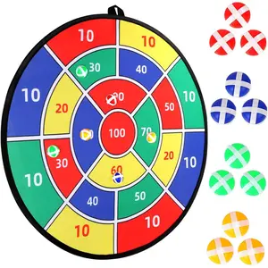 Toys Gifts for Kids Boys Daughter Son Birthday 29" Large Dart Board for Kids, Double-Sided Kids Dart Board with Sticky Balls, Indoor Sports & Outdoors Fun Party Play Games Toys