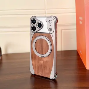 Natural Walnut Wood Grain Creative Cellphone Case - Durable Silicone Shockproof Cover, Stylish Mobile Device Handheld Electronics Accessory