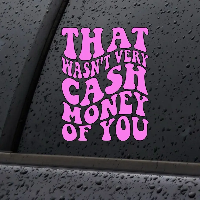 Funny Sarcastic Cut-Out Artistic Colorful Bumper Car Sticker Deco for Car Truck SUV, Cell Phone, Laptop, Tumbler Accessories, Cut-Out Car Stickers