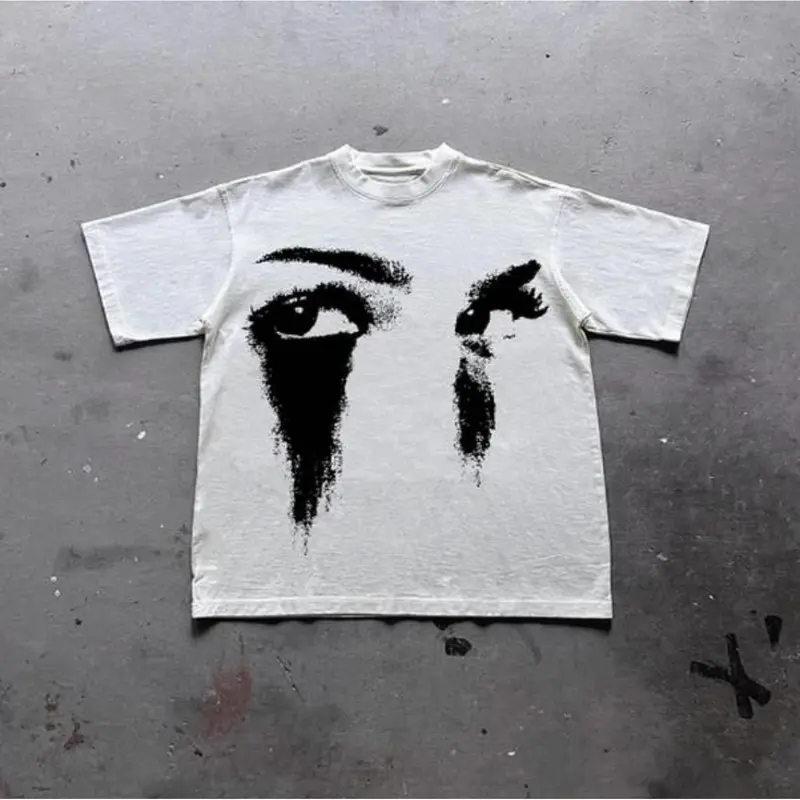 Vintage Portrait Graphic Print Cotton Casual T-Shirt, Y2k Shirt, Unisex T-Shirt, Gift For Men Women